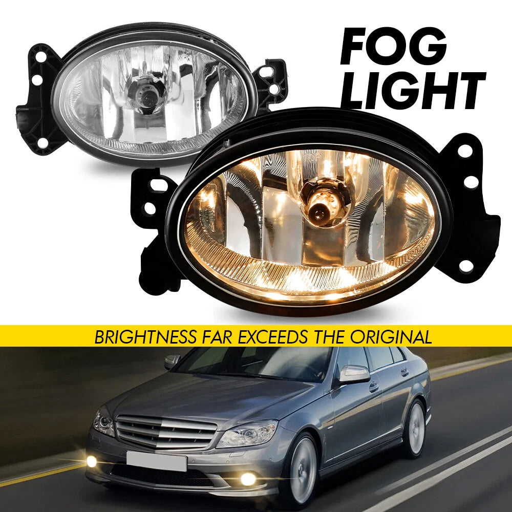 Set of 2 Bumper Fog Lights for Mercedes-Benz (2008–2012)
