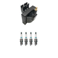 Hitachi Ignition Coil & 4 Denso Iridium Spark Plugs Kit for Ford Probe (1989–1992)
