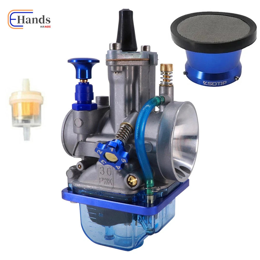 PWK30 Carburetor & 50mm Air Filter for 50cc 110cc 125cc 150cc 200cc (All Years)
