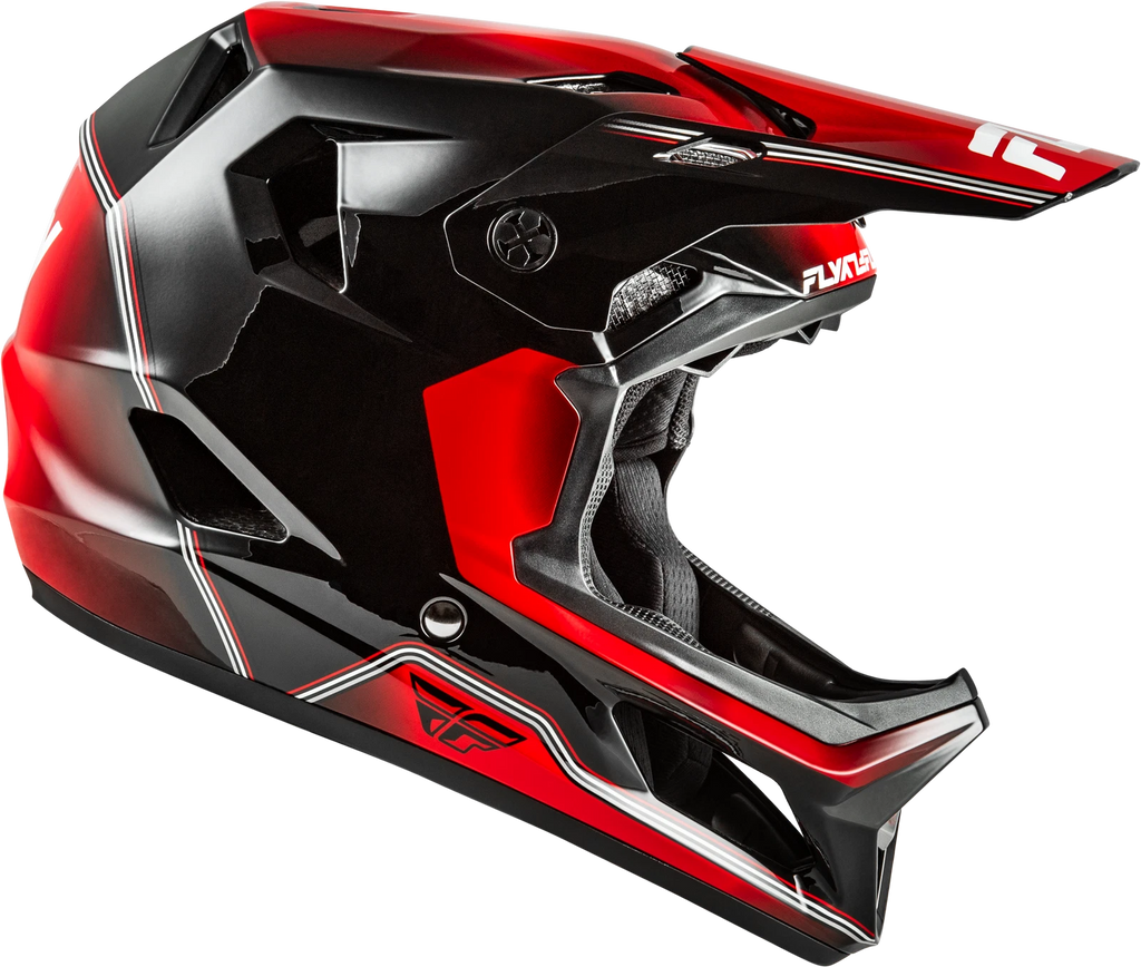 Fly Racing Rayce Repeat Full-Face Helmet for Bicycle (2024) - Large Black/Red
