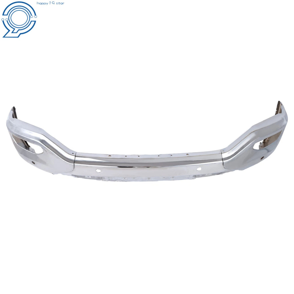 Chrome Front Bumper with Sensor Holes for GMC Sierra 1500 (2016-2018)