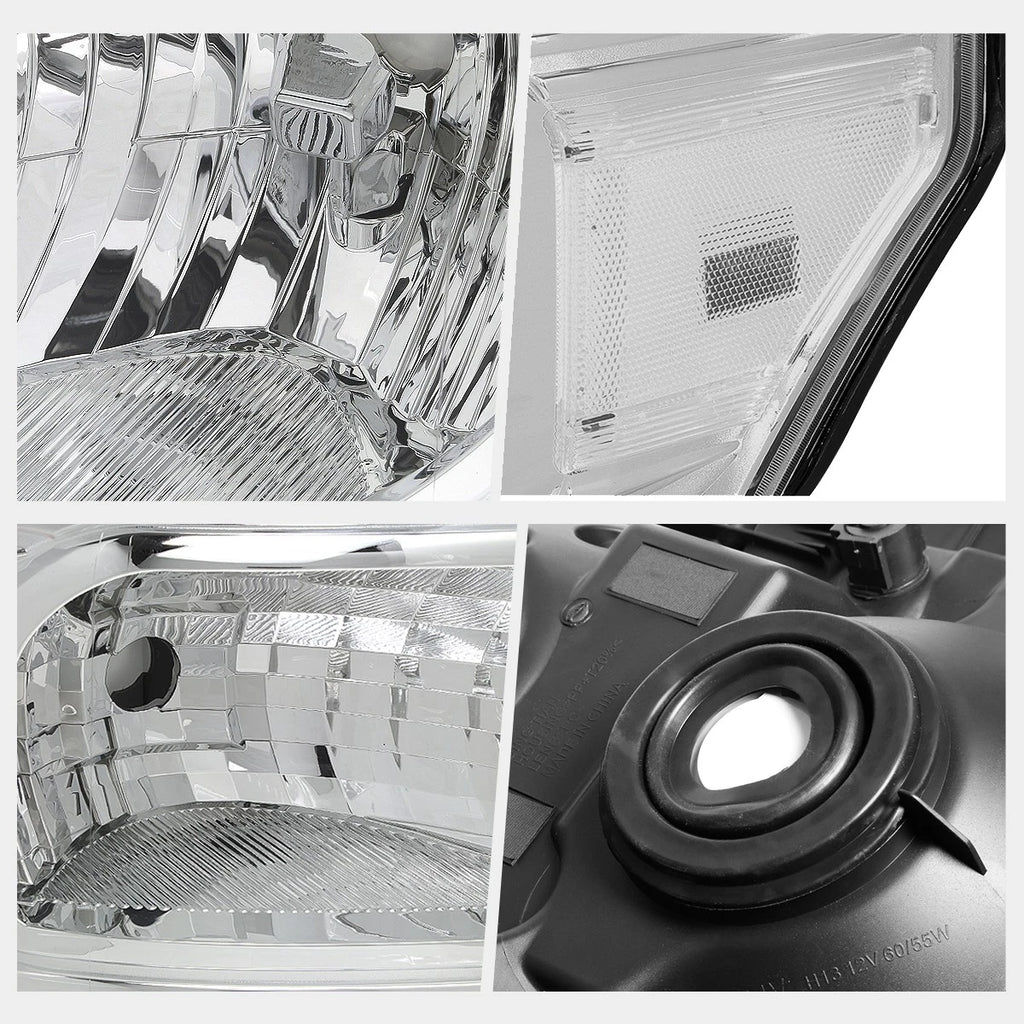 Headlight/Lamp Replacement for Ford Super Duty (2011–2016) Chrome Housing