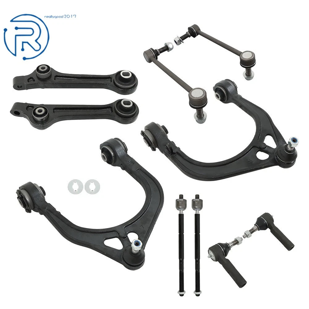 Front Upper Lower Control Arms Tie Rod Kit for Dodge Challenger (2011–2019)