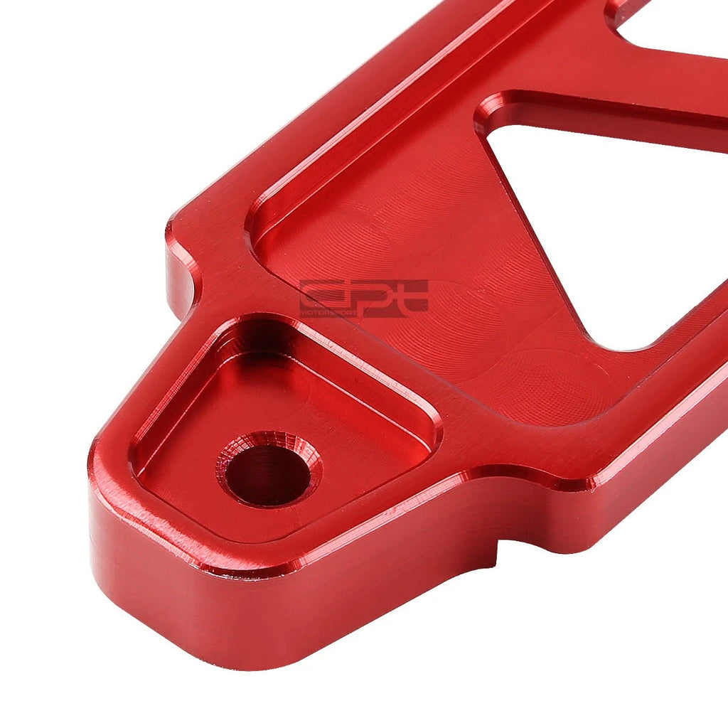 Red Aluminum Battery Tie Down Mount Bracket for Auto Car (170MM/145MM)