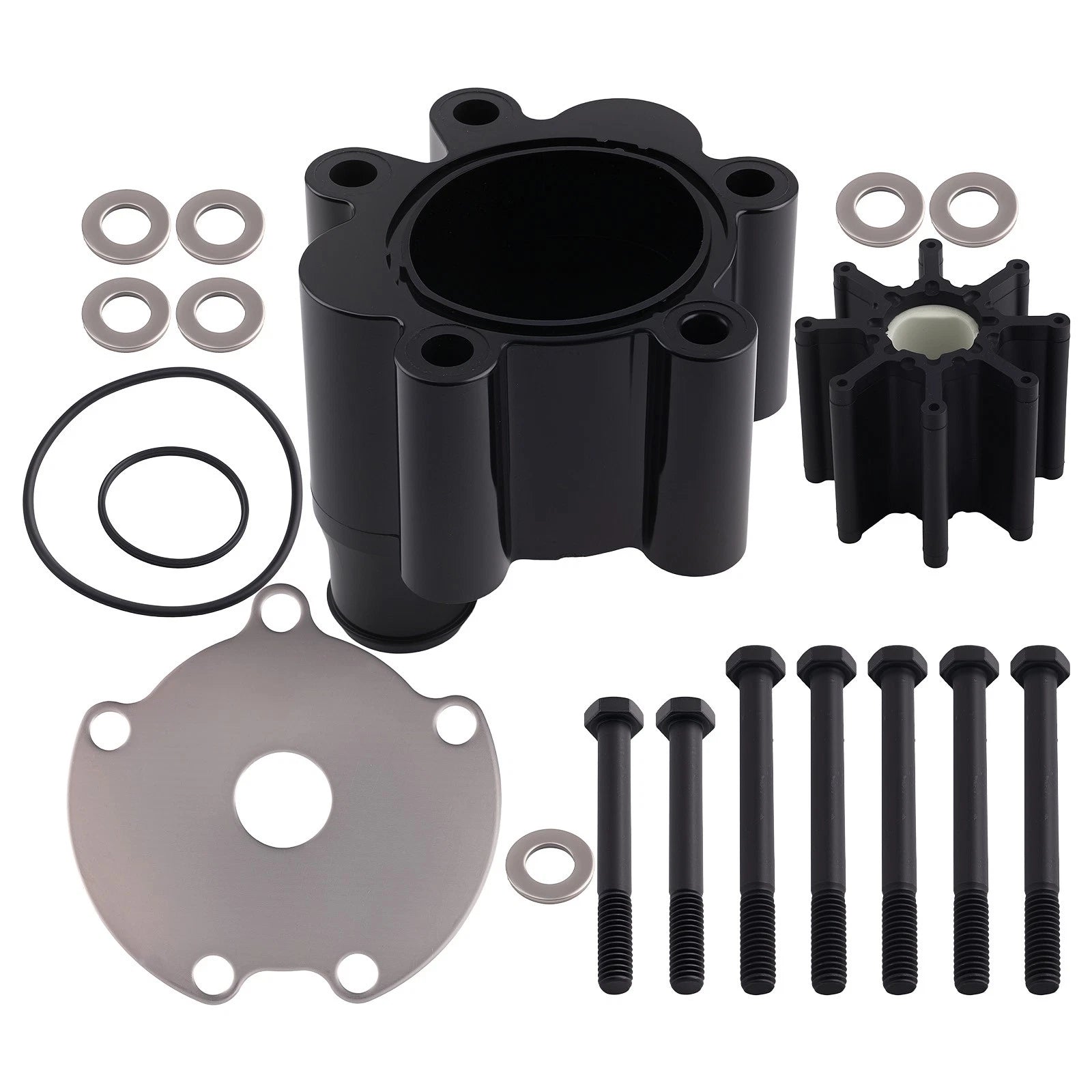 Cooling Pump Impeller Kit for MerCruiser Bravo (18-3150-1) 8-Blade Design
