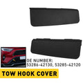 Set of 2 Front Bumper Tow Hook Cover Caps for Toyota RAV4 (2019–2022)