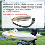 Set of 2 Electric Fuel Pumps for MerCruiser V8 305 350 454 502