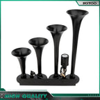 4 Trumpets Train Horn Kit with 150PSI Air Compressor for Car Truck