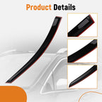 Set of 4 Wind Deflectors Rain Guards for Chevy Cruze (2011–2015) Black