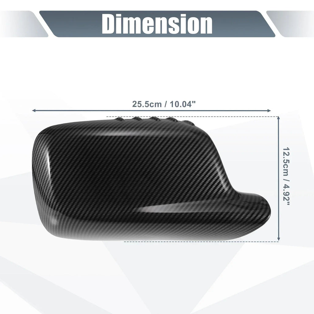 Rearview Mirror Cover Cap Black Carbon Fiber for BMW 3 Series 7 Series