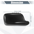 Rearview Mirror Cover Cap Black Carbon Fiber for BMW 3 Series 7 Series