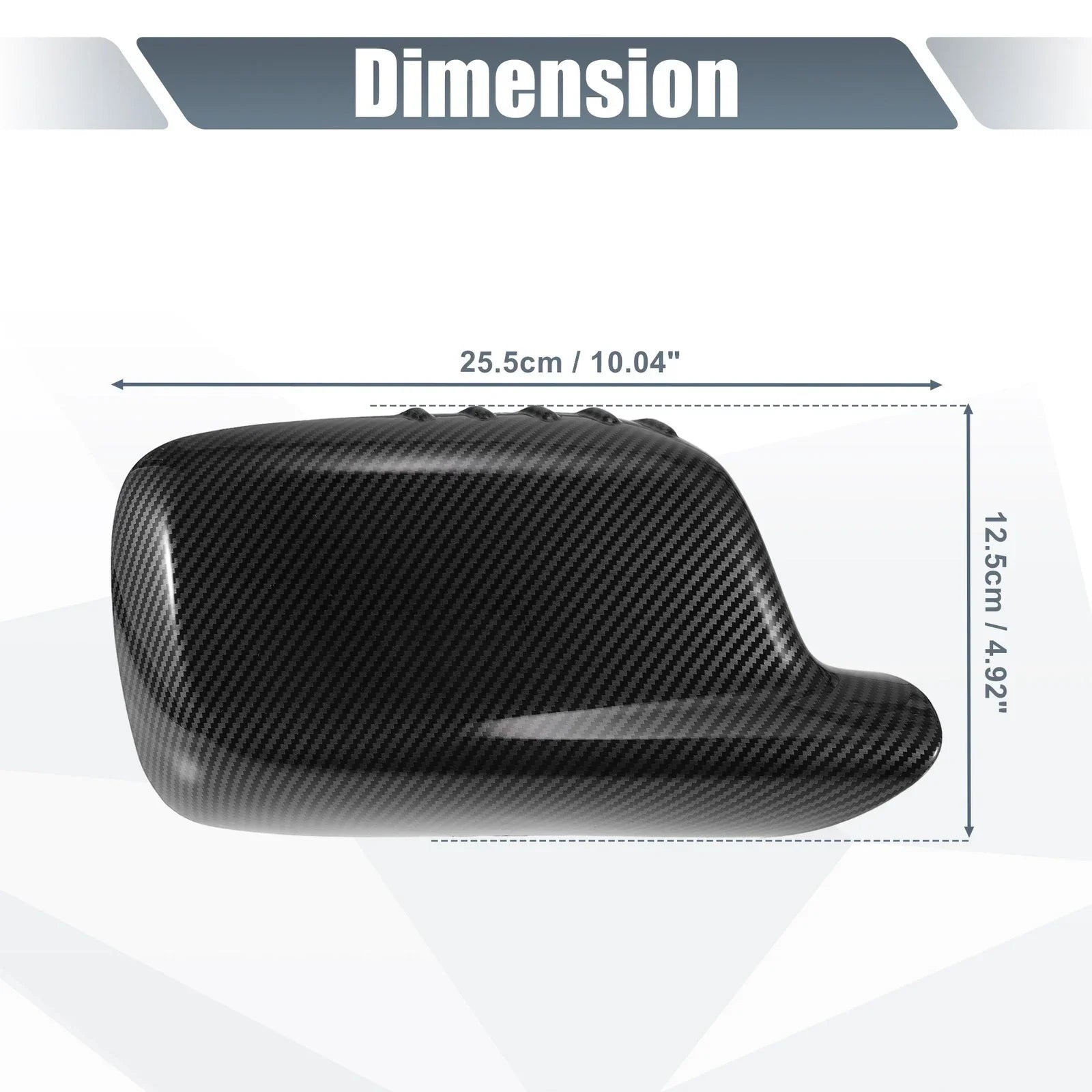 Rearview Mirror Cover Cap Black Carbon Fiber for BMW 3 Series 7 Series
