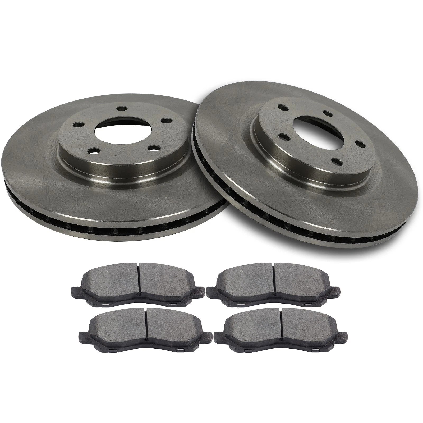 Front Brake Rotors and Ceramic Pads for Mitsubishi Lancer (2008–2016)