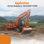 Set of 2 Bucket Ears for Kubota Excavator U-55 KX057 KX191