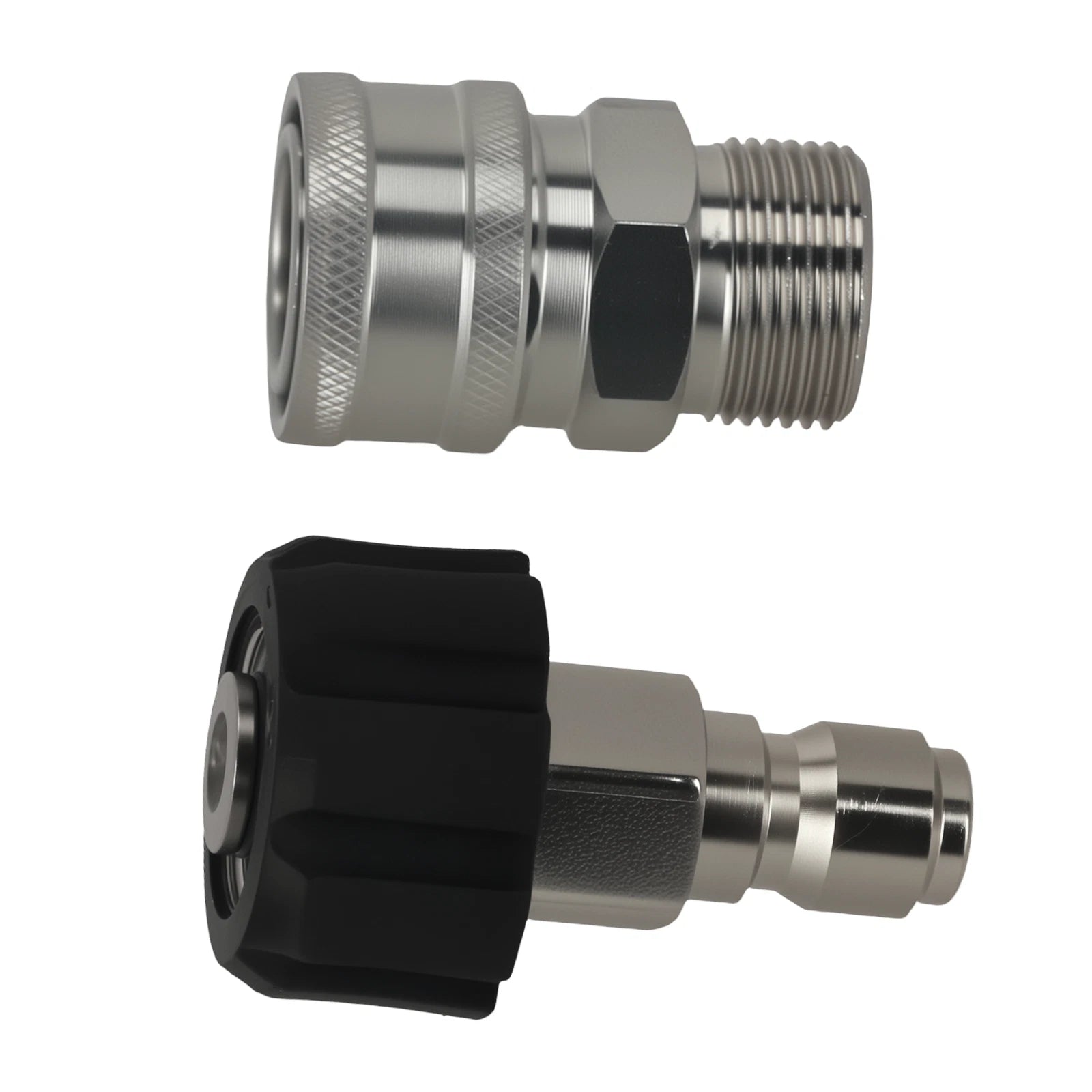 Set of 2 High Pressure Washer Adapter M22-14mm to 3/8" Quick Connector
