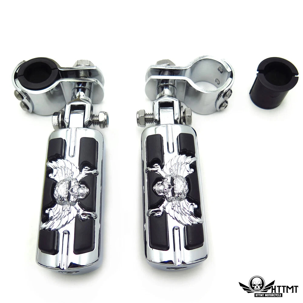 Zombie 1" 1-1/4" Highway Radical Stiletto Footpegs for Harley Sportster (4475)