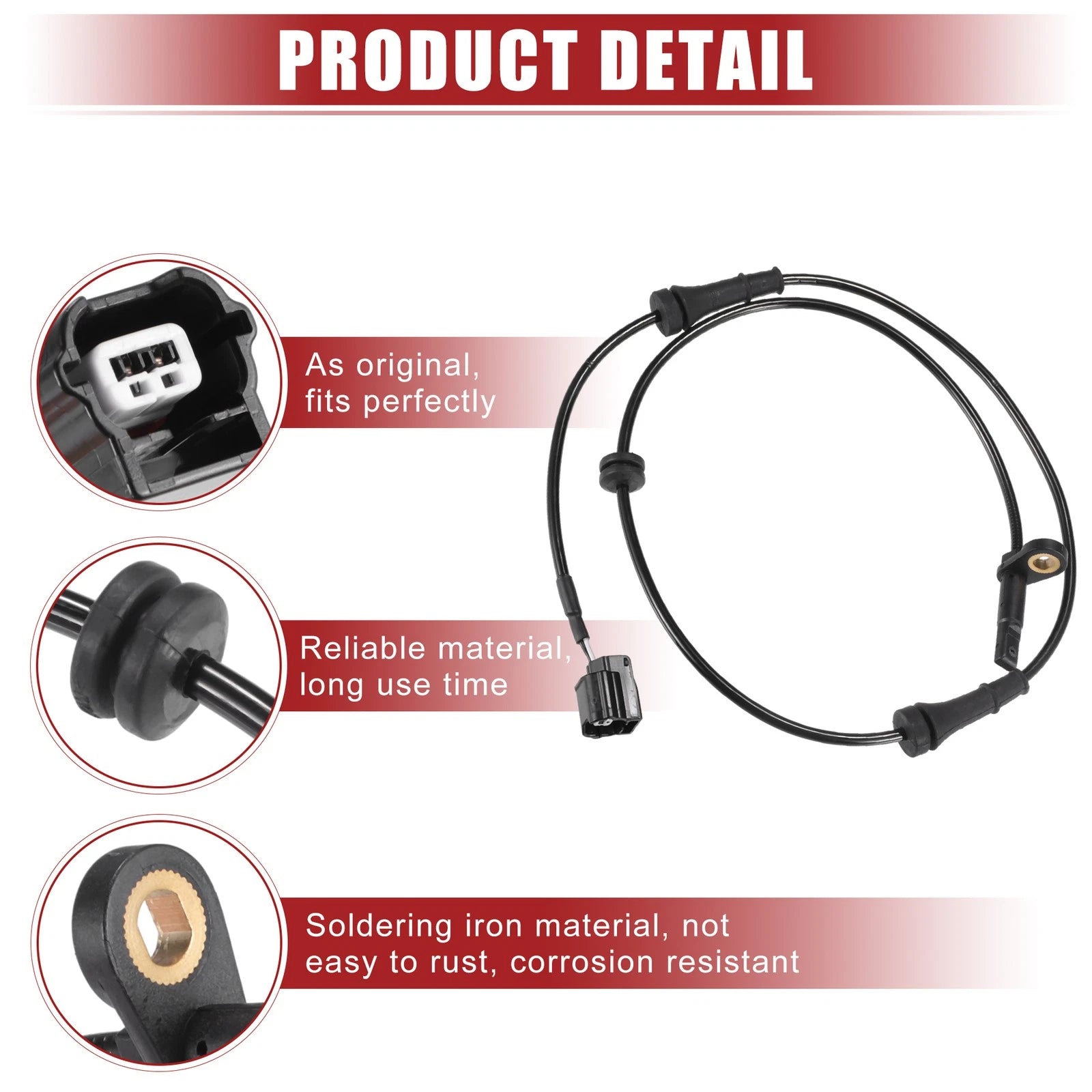 2 Pcs Front ABS Wheel Speed Sensor for Nissan Quest (2011–2017) No. 479101JA0B