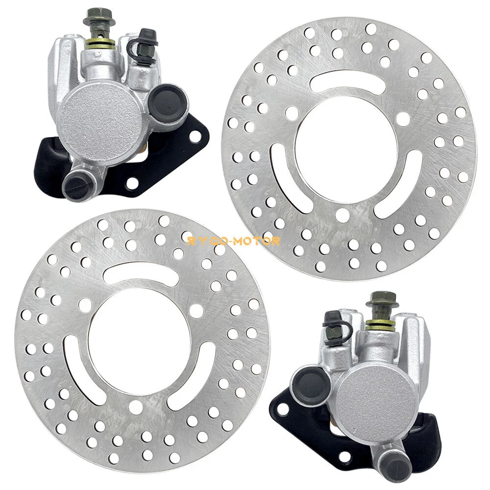 Front Brake Calipers & Disc Rotors for Kawasaki KVF400 Prairie 400 (1997–2002)