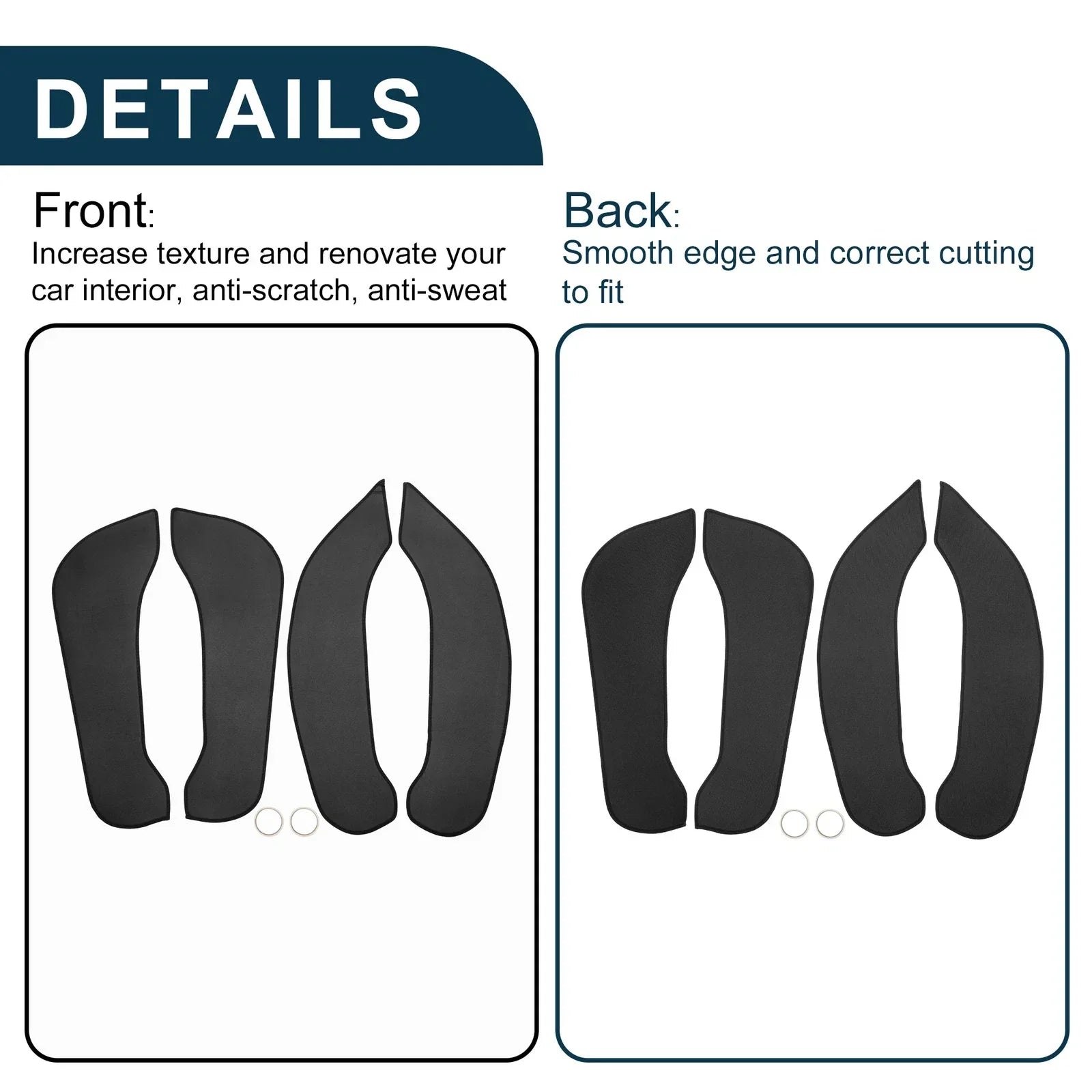 1 Set Car Door Leather Anti Kick Pad Sticker for BMW 2 Series (2016)