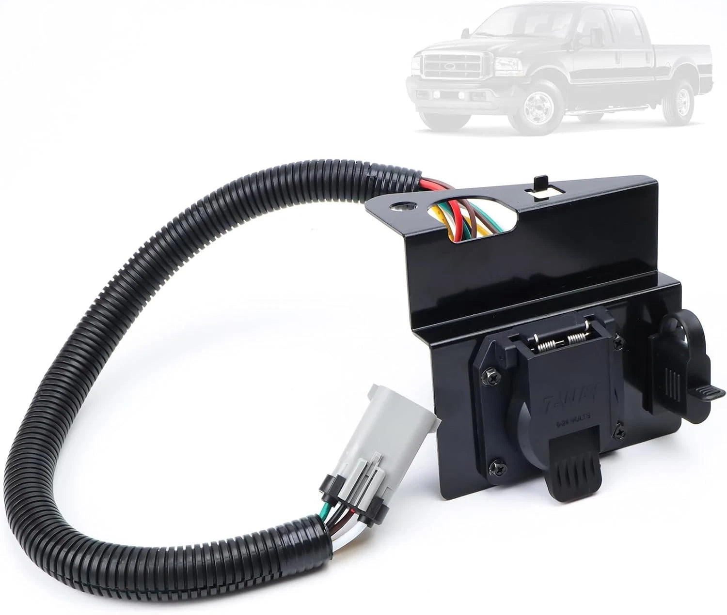 4 & 7 Pin Trailer Tow Wiring Harness for Ford F-250 F-350 (2002–2004)