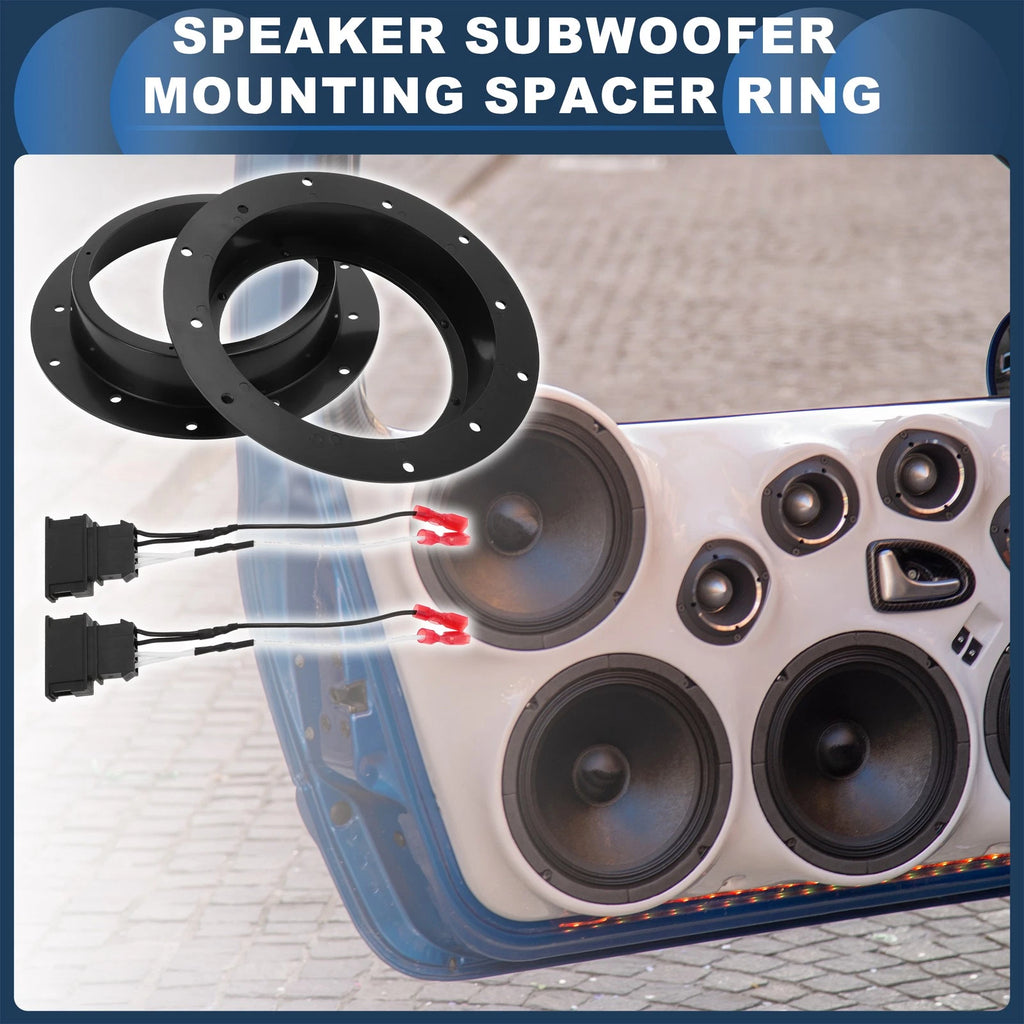 Set of 2 Speaker Spacer Rings for Volkswagen 
