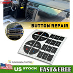 Climate Control Button Stickers for Chevy Avalanche Silverado (2007â2013)