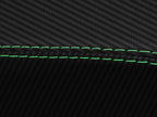 Manual Shift Boot Carbon Fiber for Ford Mustang (2005–2009) Green Stitch