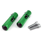 CNC Folding Foot Pegs Rear Set for Universal Motorcycle (GRN)