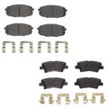 Set of 4 Brembo NAO Ceramic Brake Pads for Kia Soul (2017–2019)