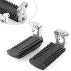 Foot Pegs Rest Pedals w/ Clamps for 43cc 47cc 49cc Pocket Dirt Bike Mini Scooter