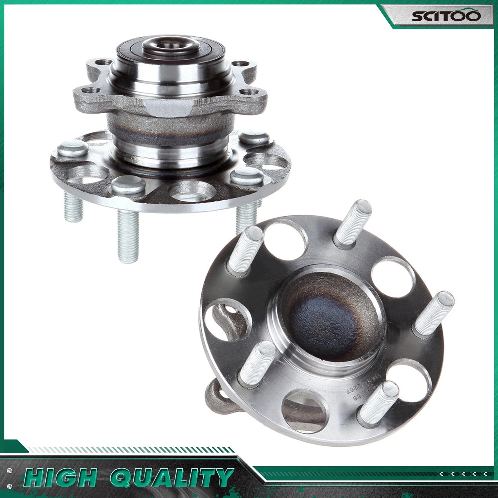 Set of 2 Rear Wheel Bearings for Honda Civic (2006–2011)