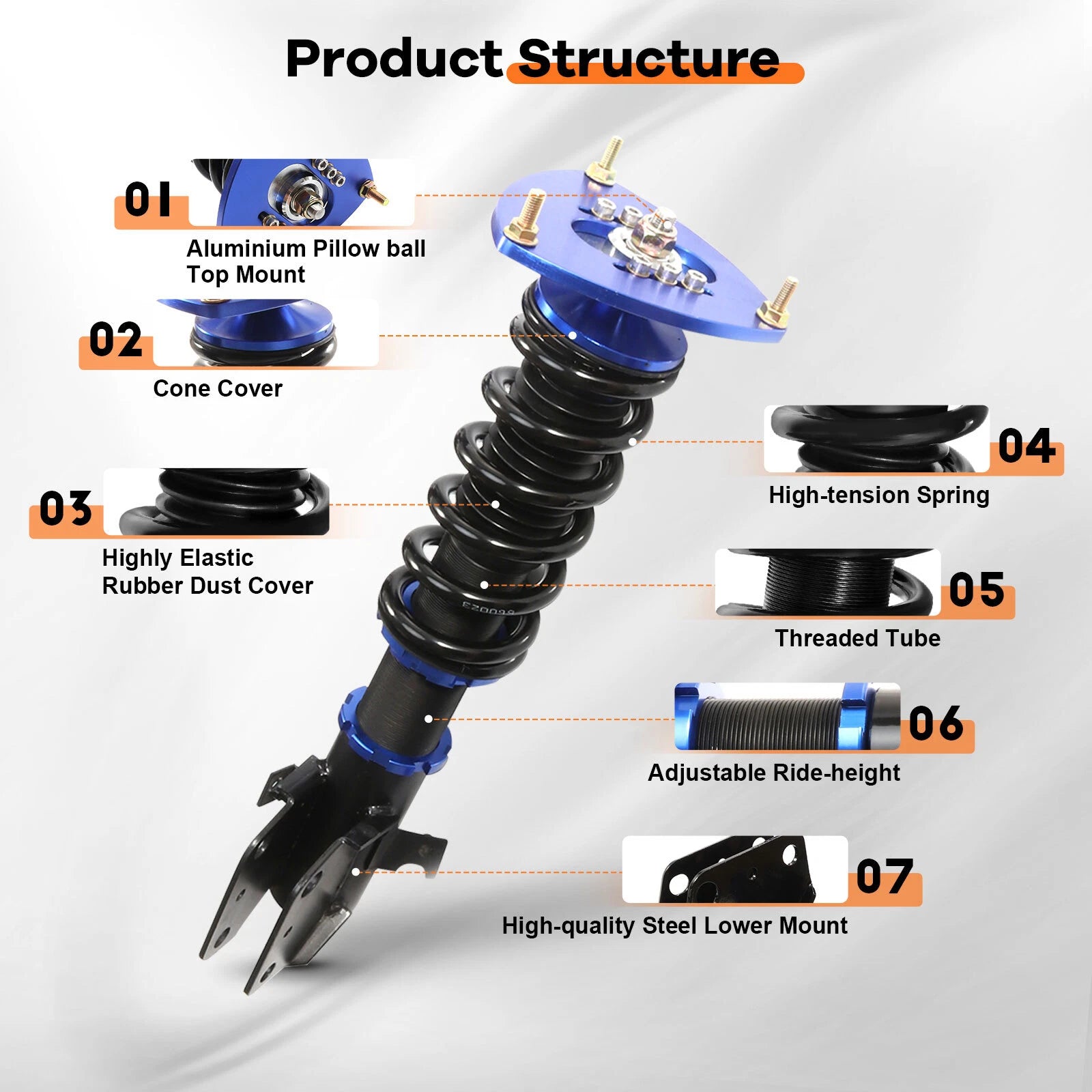 Coilovers for Subaru Impreza WRX STi 2008-2013