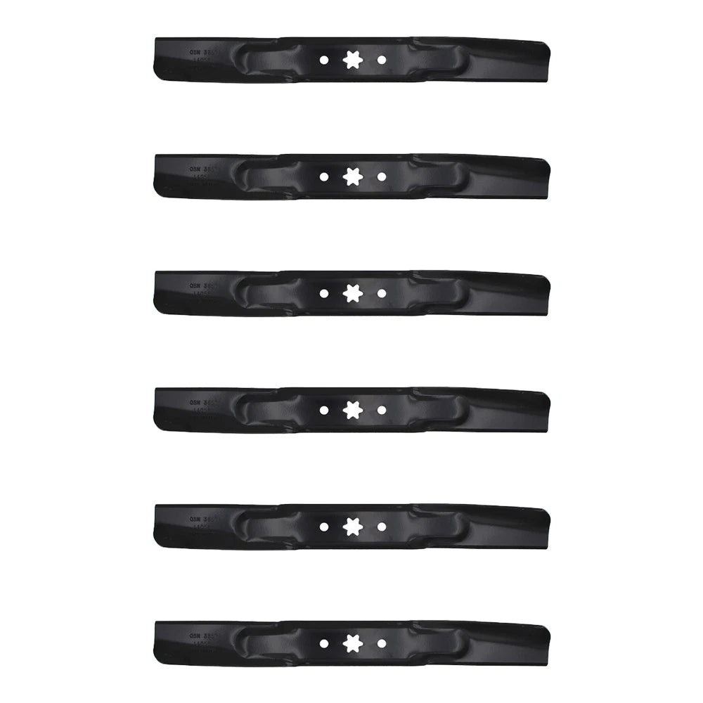 Set of 6 Blades for Troy Bilt Riding Mowers TB1942 (2013–2014) 490-110-M108