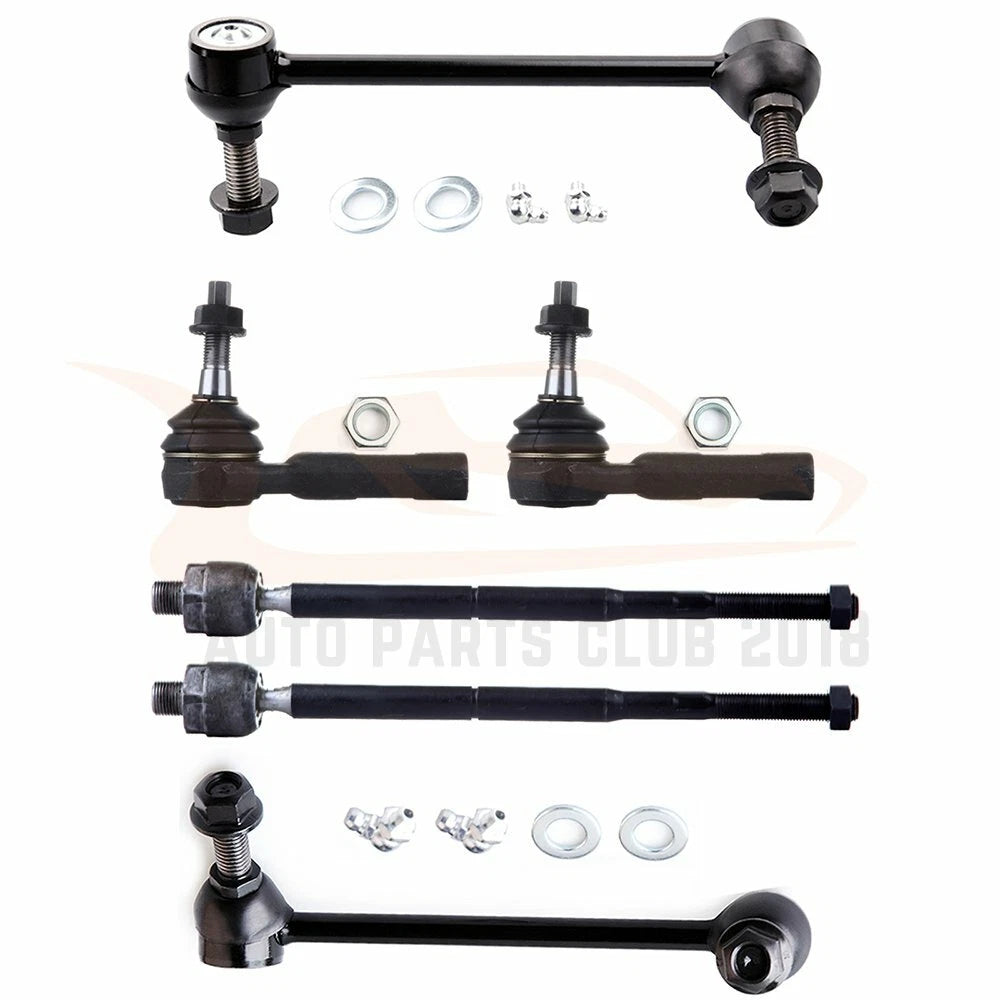 Set of 6 Inner Outer Tie Rod Ends Sway Bar Links for Chrysler 300 (2005–2010)