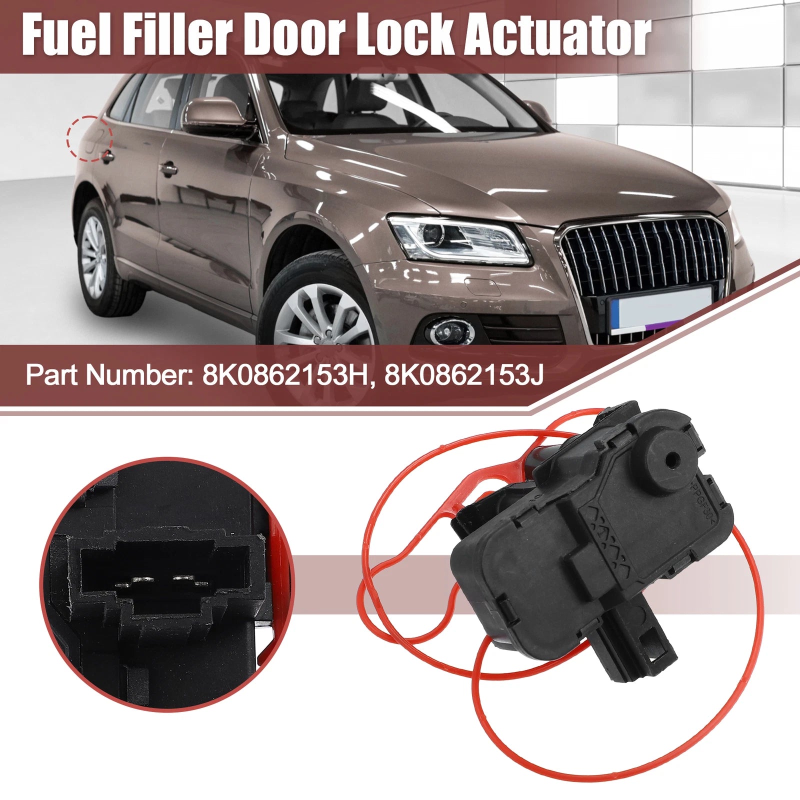 Fuel Door Lock Actuator for Audi (2009–2016) 8K0862153J