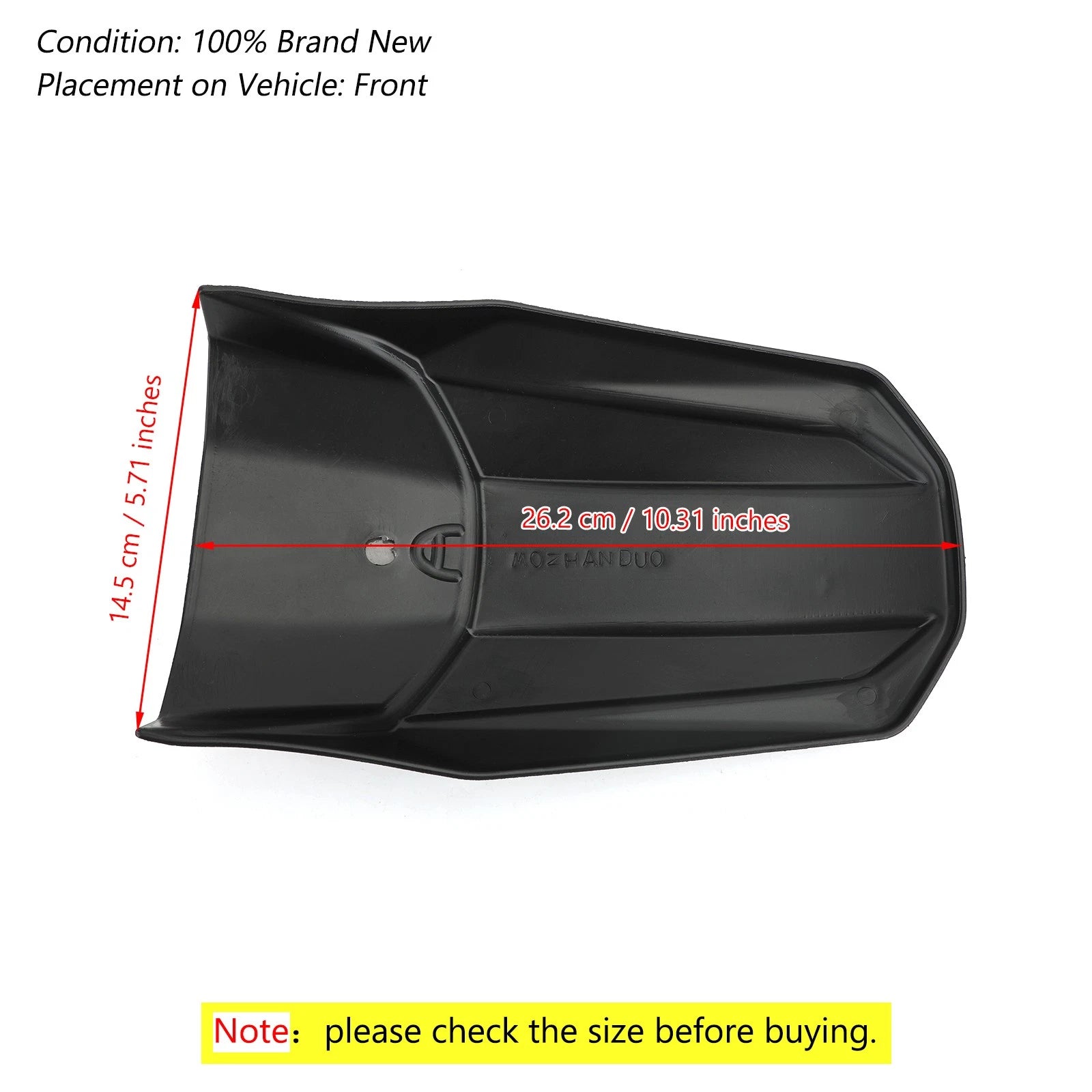 ABS Plastic Front Fender Extender Mudguard for Honda CB500X (2019–2021)