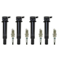 4X Ignition Coil & Iridium Spark Plug for Hyundai Accent Kia Rio (2006–2011)