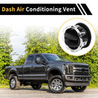 Dash AC Heater Air Vent for Ford F-250 F-350 F-450 (2011–2016) A/C Outlet Chrome