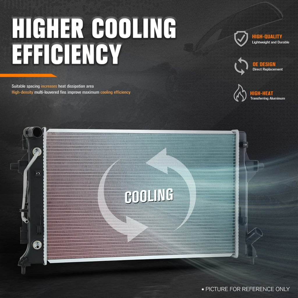 Aluminum Core Cooling Radiator for Kia Seltos Soul 2020–2024 DPI-13862