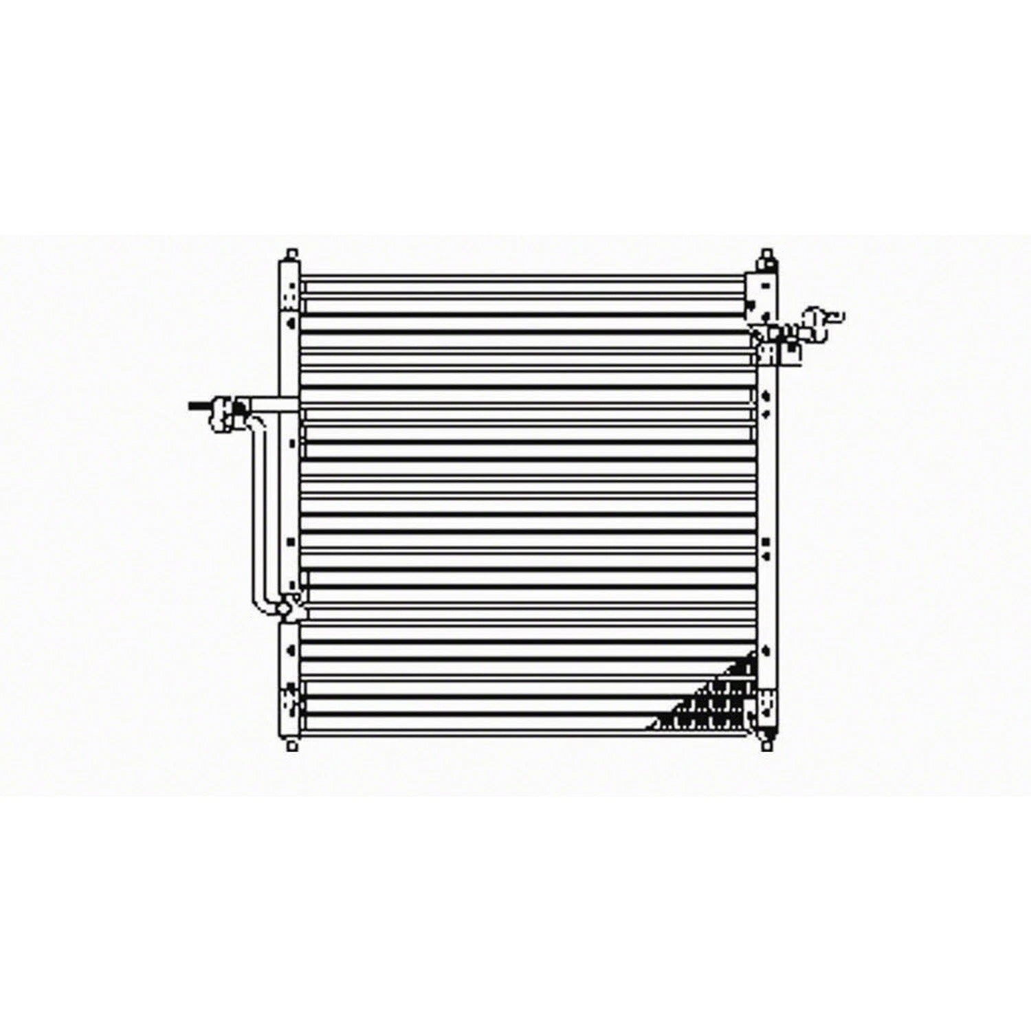 Replacement A/C Condenser Repair Part For 1998-2010 Mazda Mazda Pickup