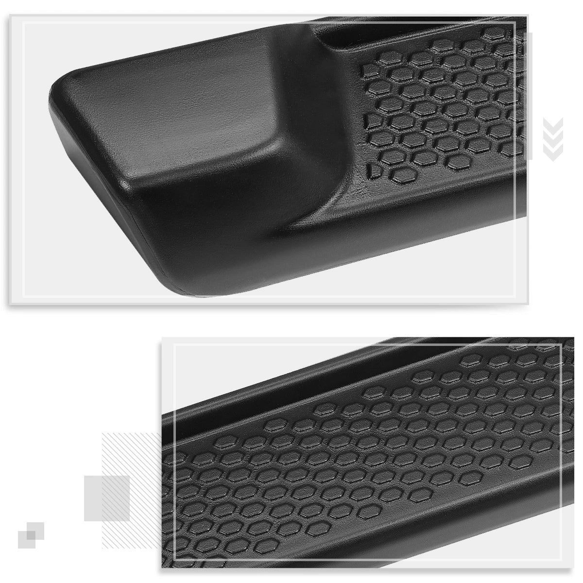 Set of 2 Side Step Nerf Bars for Jeep Wrangler JL 4-Dr (2018–2024) Matte Black