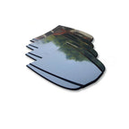 Black Metal Vinyl Wrap for Mini Car Hood 10.2"x11.8" (All Years)