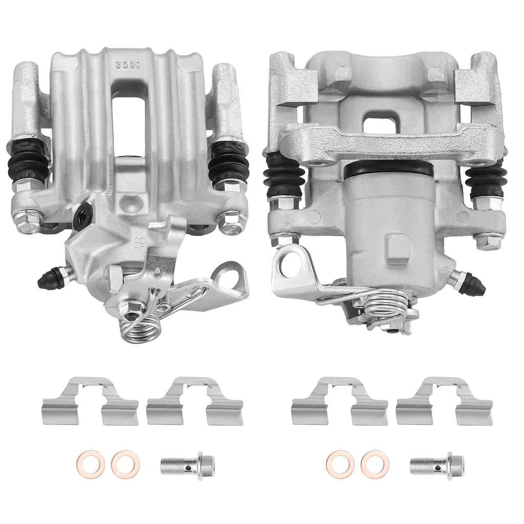 Pair Rear Brake Calipers for Volkswagen Golf City (2007–2010) 19B2577 19B2576