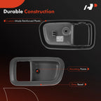 Rear Left Gray Charcoal Interior Door Handle for Toyota Tundra (2000–2006)