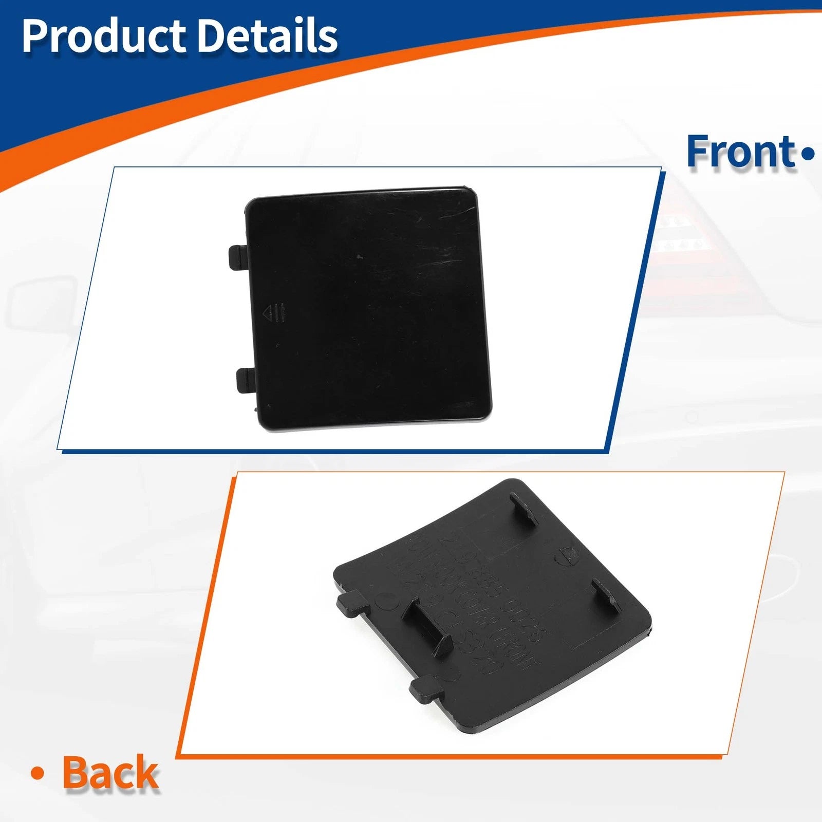 Tow Hook Cover for Mercedes-Benz CLS (2006–2011) No.A2198850026 Unpainted