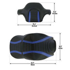 Rear Backrest for Harley Road Glide (2014–2023) - Black Blue