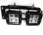 2X 80W CREE Dual LED Pods with Foglight Bracket for Dodge RAM 1500 2500 (2010–2023)