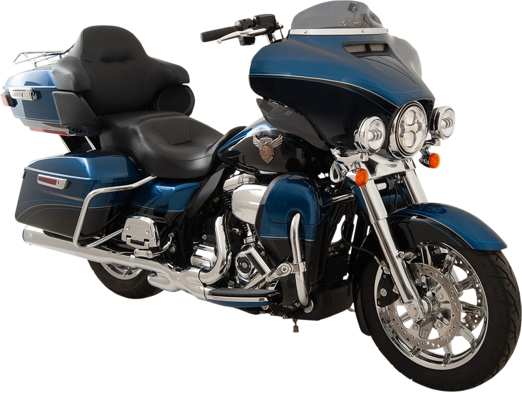 Klock Werks Flare Windshield 4" Dark Smoke for FLH (2014–2023) KWW-01-0405