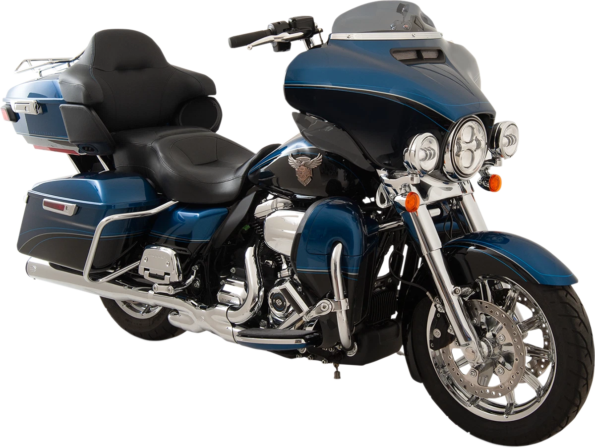 Klock Werks Flare Windshield 4" Dark Smoke for FLH (2014–2023) KWW-01-0405