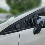 Carbon Fiber Look Front Window Scoop Louver Cover for Honda Civic Sedan (12-15)